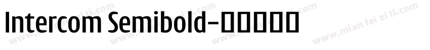 Intercom Semibold字体转换